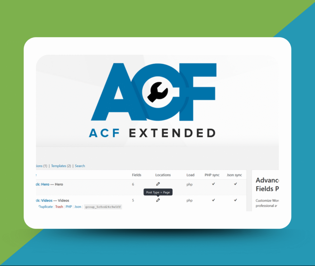 ACF Extended Pro - Wp GPl Plugin