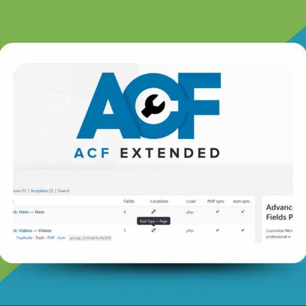 ACF Extended Pro - Wp GPl Plugin