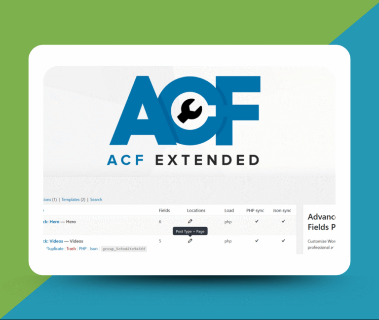 ACF Extended Pro - Wp GPl Plugin